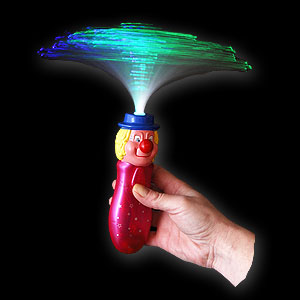 042-192 LED Glasfaser Wirbler Clown